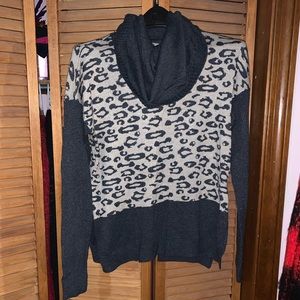 Leopard sweater.